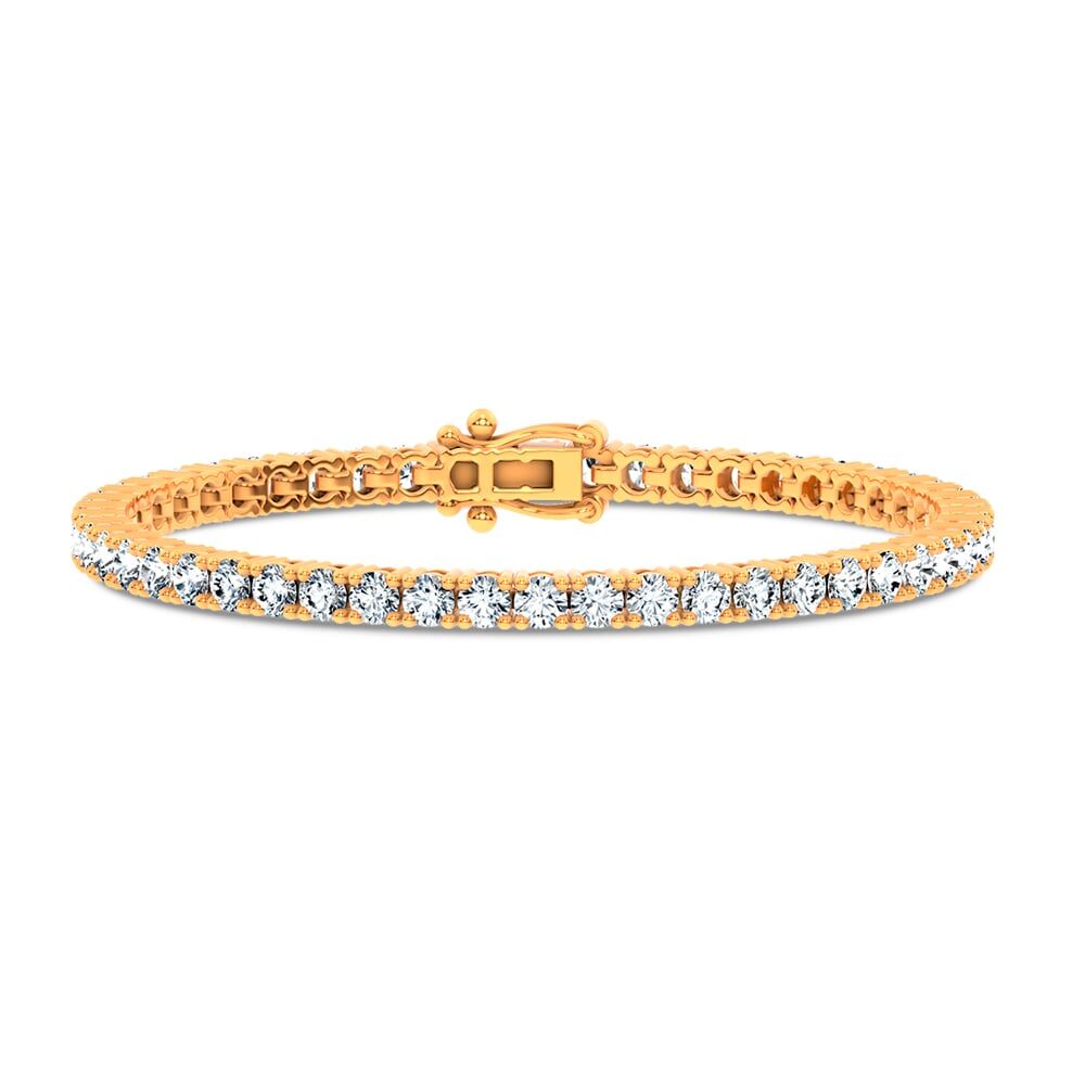 14K 7.00CT Lab Grown DIAMOND BRACELET