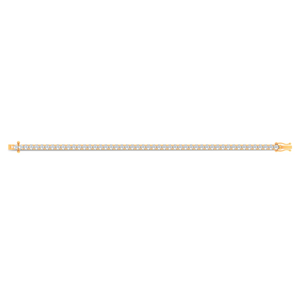 14K 7.00CT Lab Grown DIAMOND BRACELET - Image 2