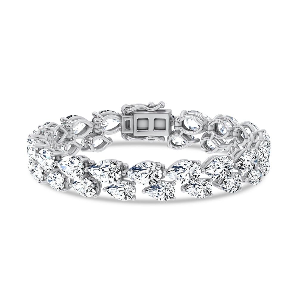 14K 26.50CT Lab Grown Fancy Bracelet