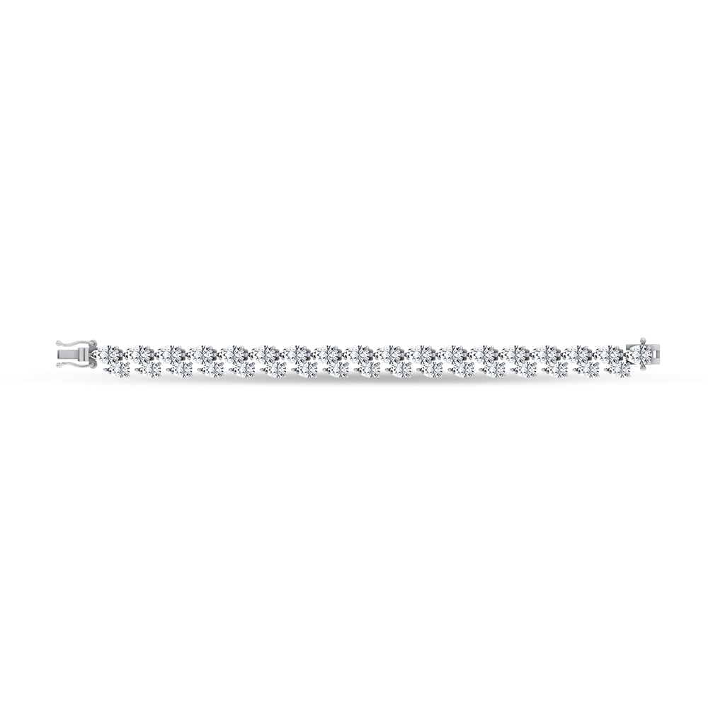14K 26.50CT Lab Grown Fancy Bracelet - Image 2