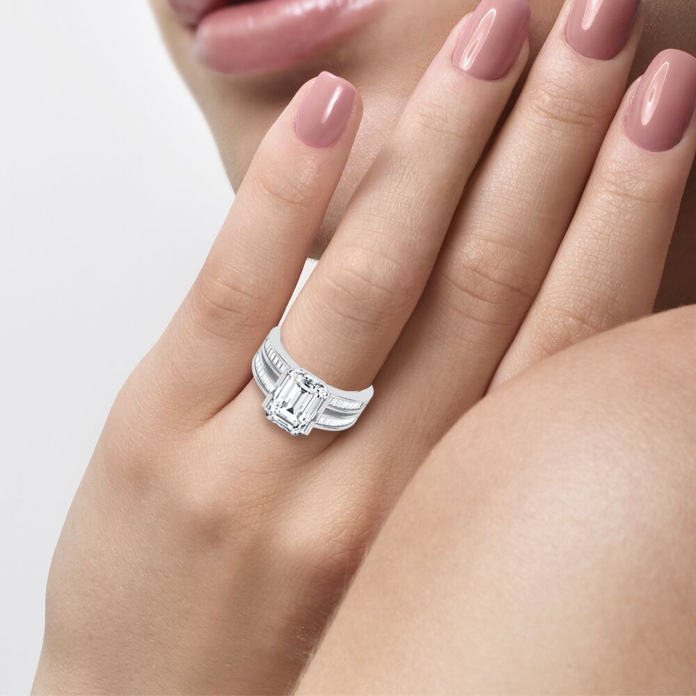 14K 5.46CT Diamond Engagement Ring - Image 4