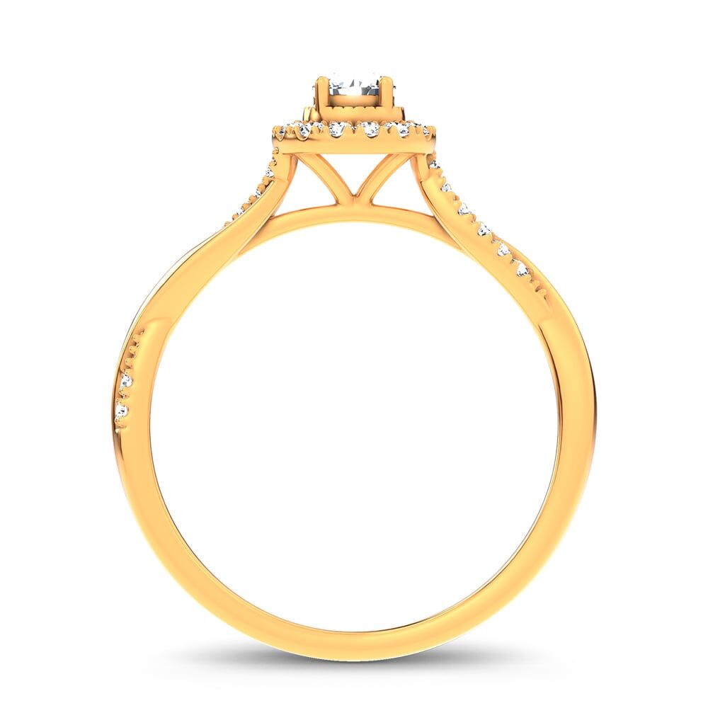 14K 0.33CT Certified Lab Grown Ring - Image 3