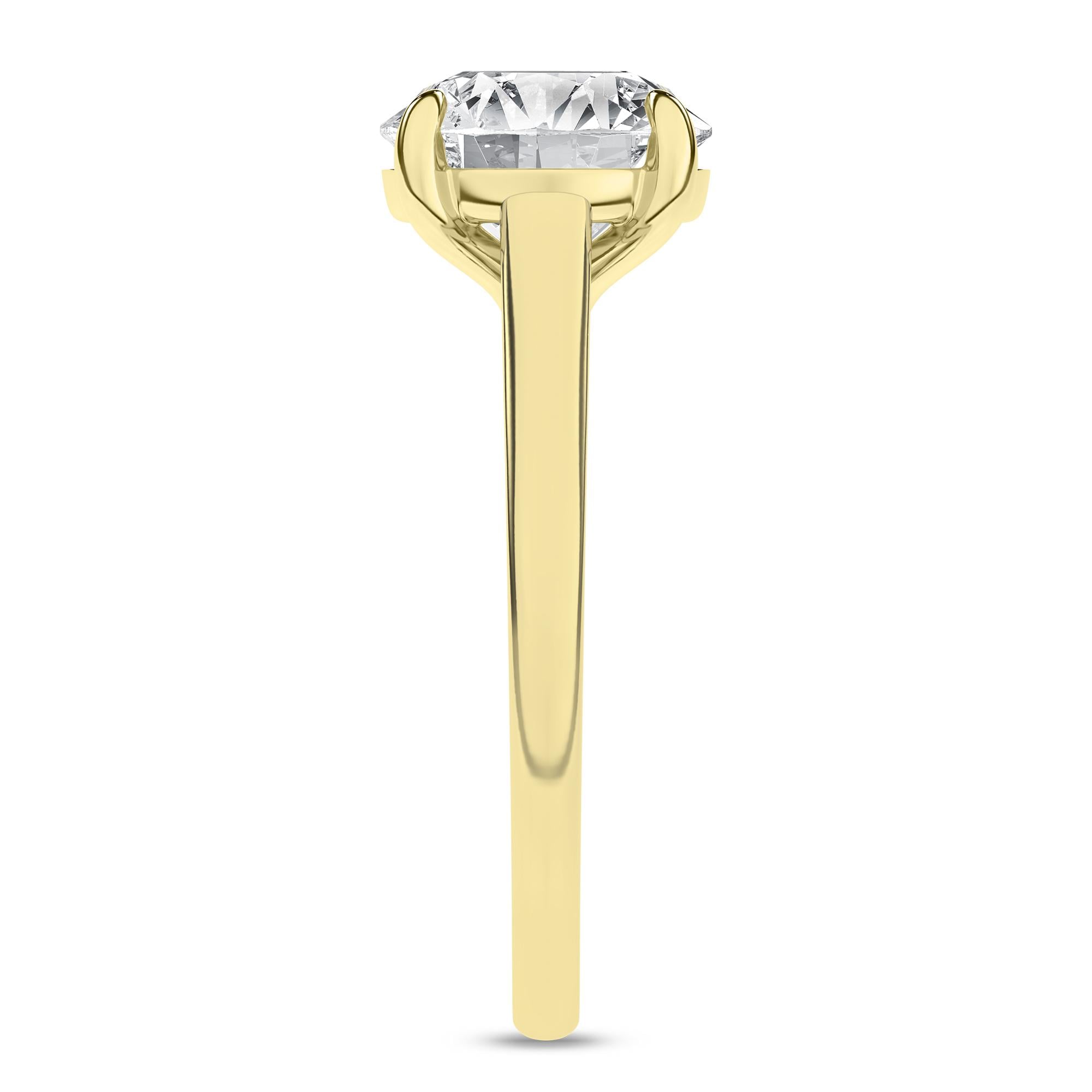 14K 0.50CT Certified Lab Grown Diamond Ring ( IGI Certified ) - Image 3
