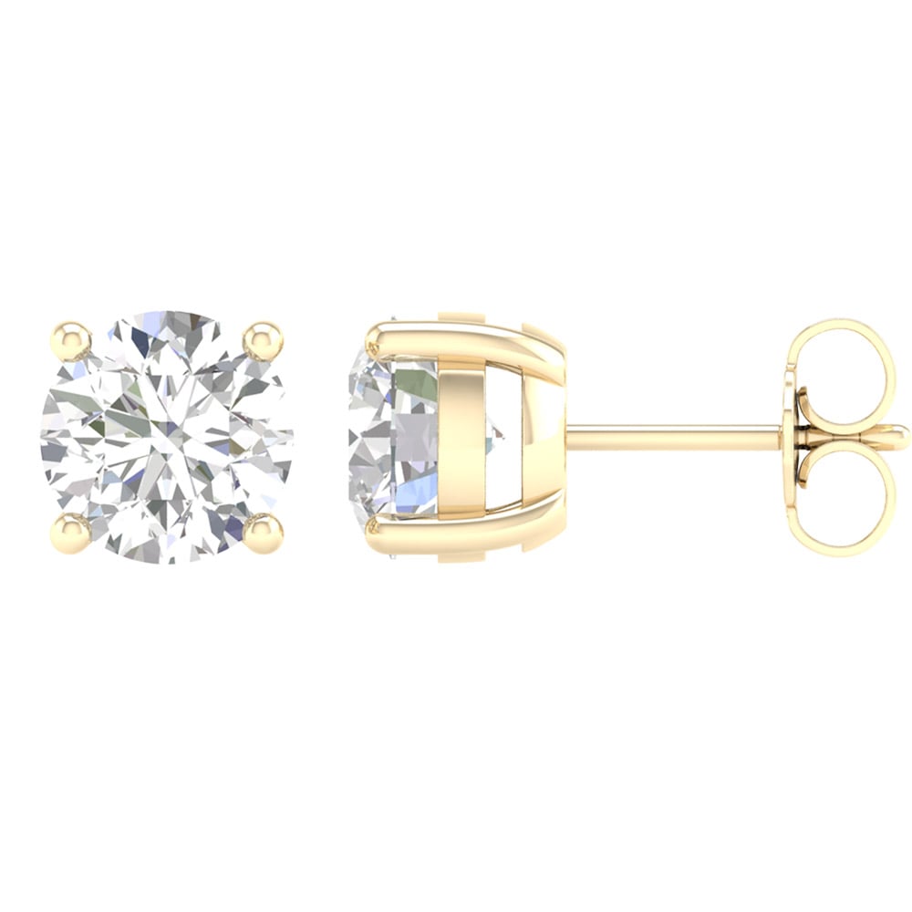 14K 3.00CT Certified Lab Grown Diamond Earring - Image 2