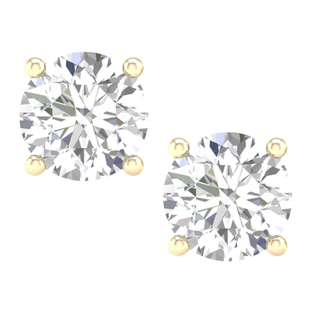 14K 3.00CT Certified Lab Grown Diamond Earring - Image 3