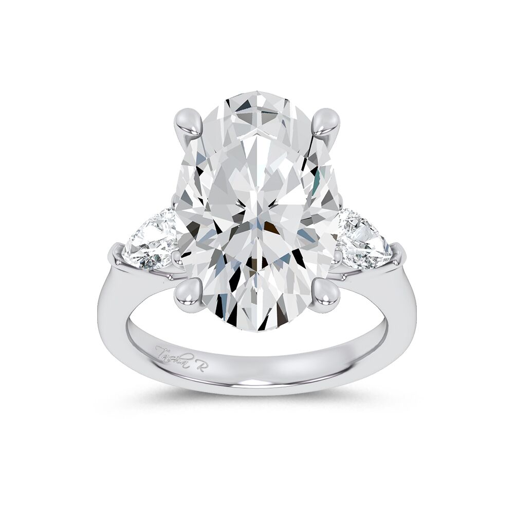 14K 7.80CT Certified Lab Grown Engagement Ring