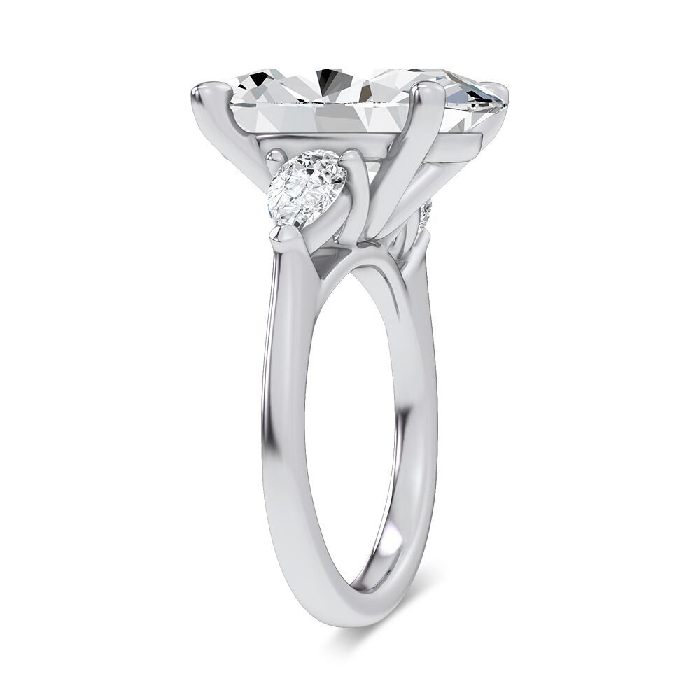 14K 7.80CT Certified Lab Grown Engagement Ring - Image 2