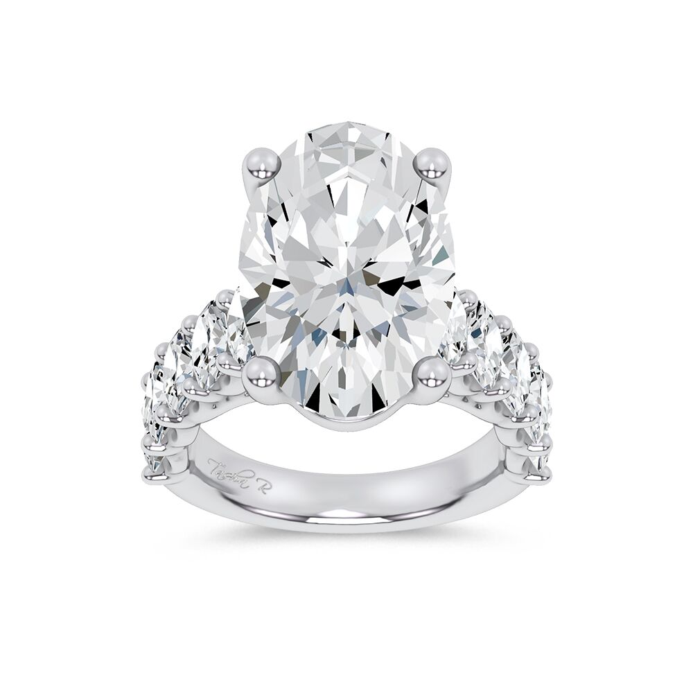 14k 10.00CT Certified Lab Grown Engagement Ring