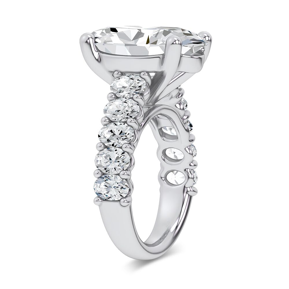 14k 10.00CT Certified Lab Grown Engagement Ring - Image 2