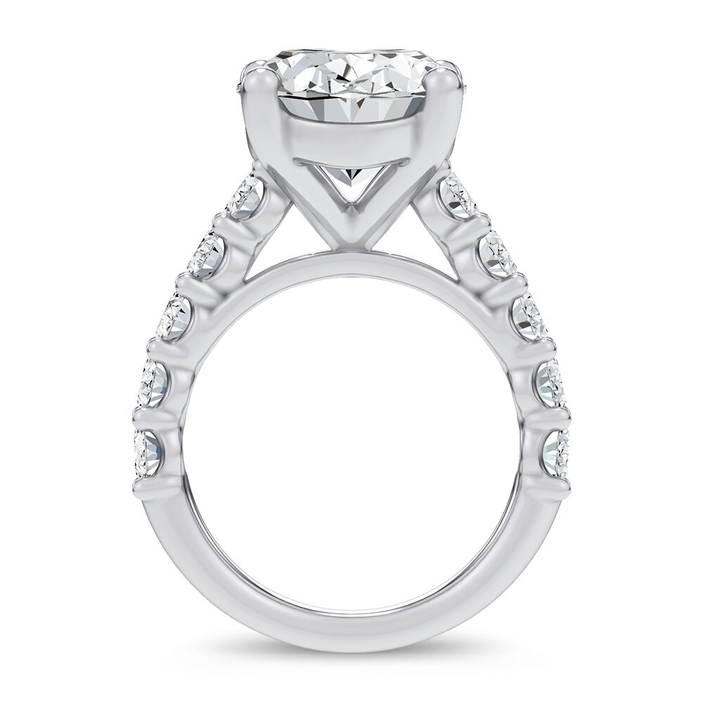 14k 10.00CT Certified Lab Grown Engagement Ring - Image 3