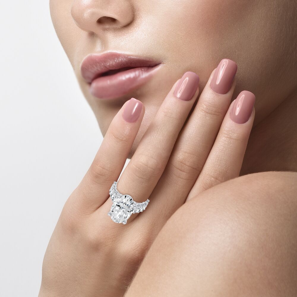 14k 10.00CT Certified Lab Grown Engagement Ring - Image 4