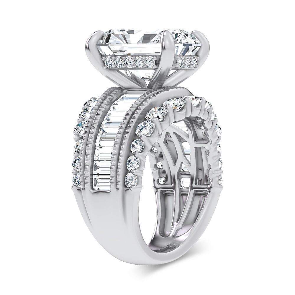 14K 7.33CT Certified Lab Grown Engagement Ring - Image 2