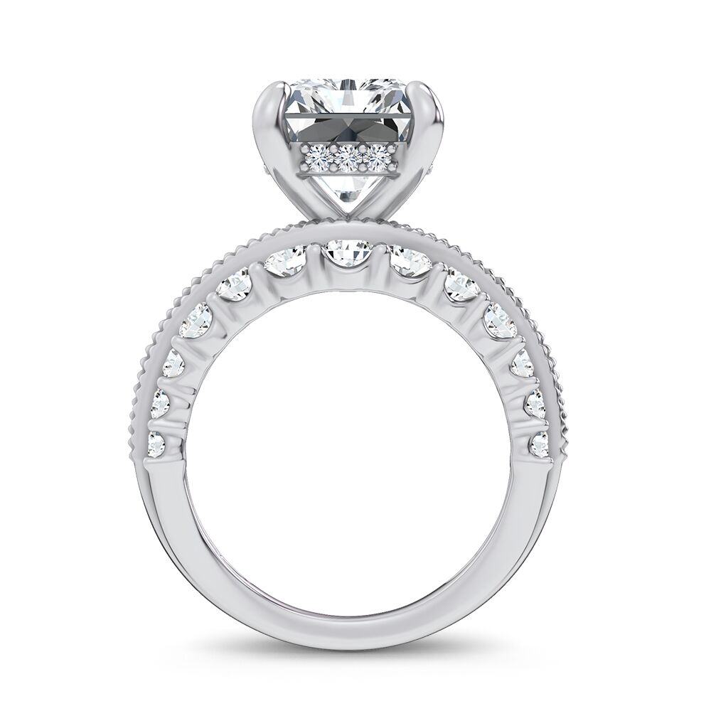 14K 7.33CT Certified Lab Grown Engagement Ring - Image 3