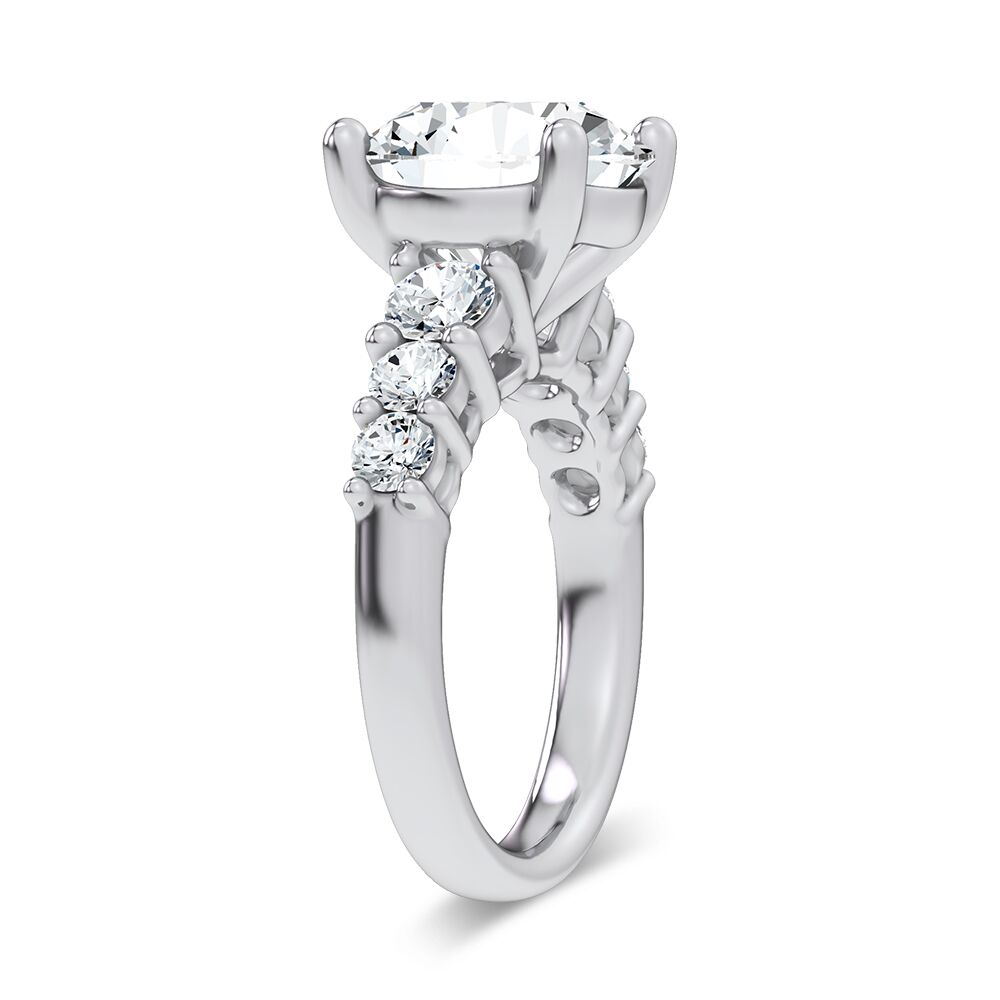 14K 6.00CT Certified Lab Grown Engagement Ring - Image 2