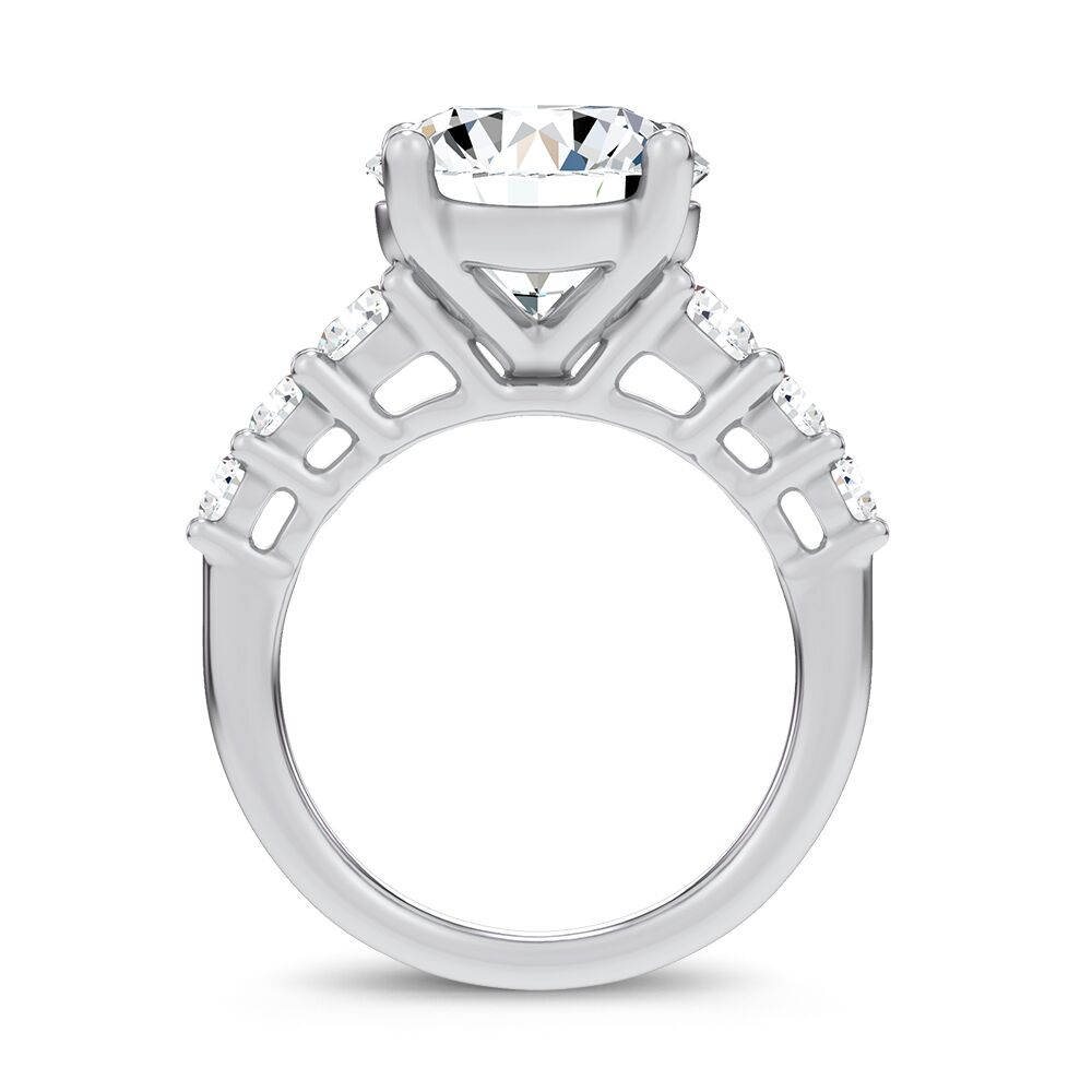 14K 6.00CT Certified Lab Grown Engagement Ring - Image 3