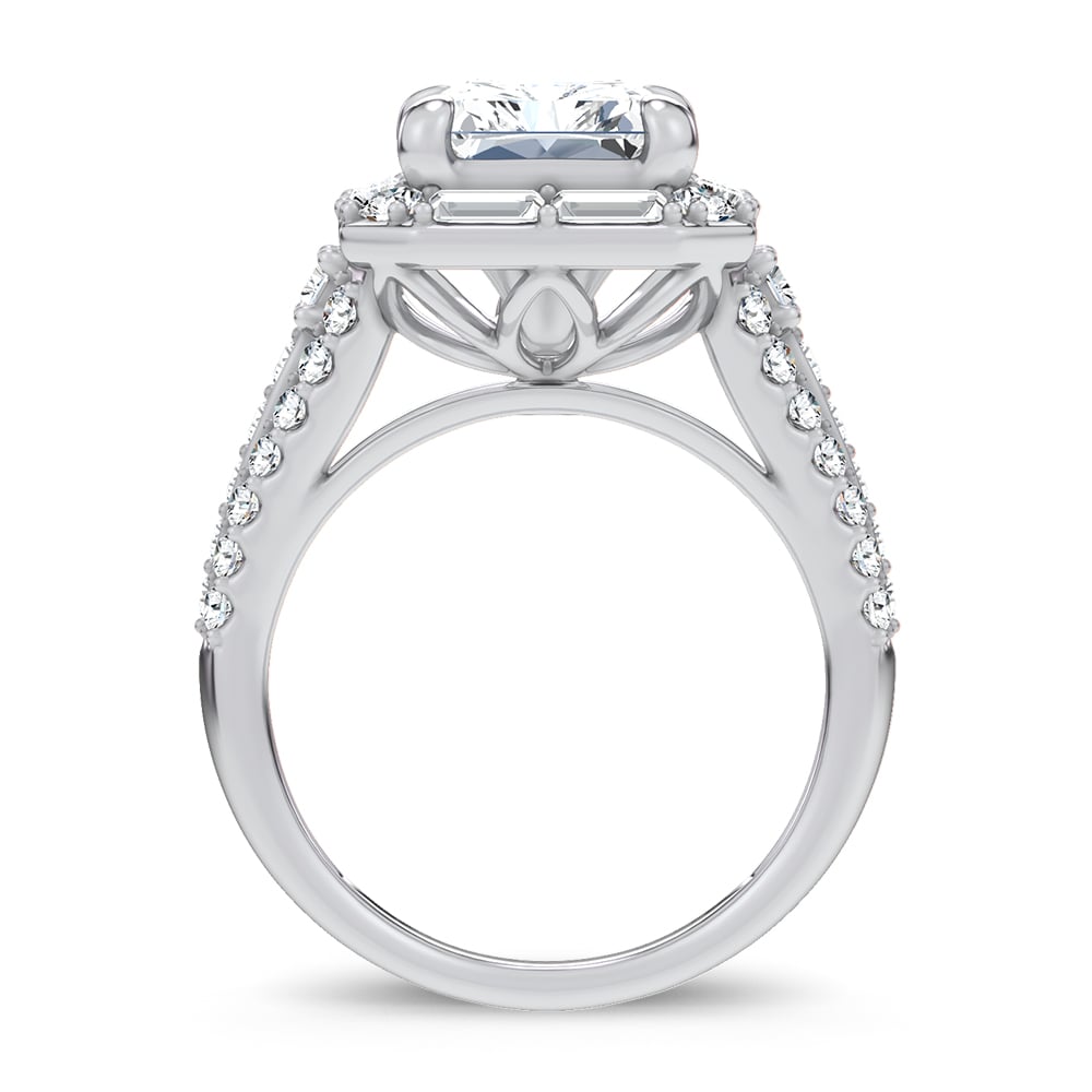 14K 6.60CT Certified Lab Grown Engagement Ring - Image 2