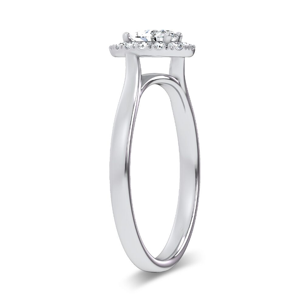 14K 0.33CT Certified Lab Grown Promise Ring - Image 2