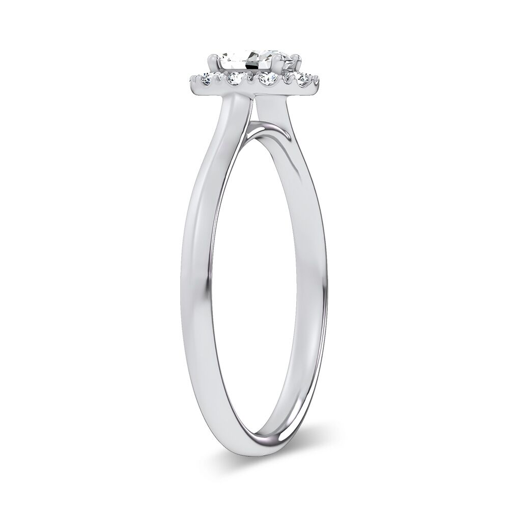 14K 0.33CT Certified Lab Grown Promise Ring - Image 2