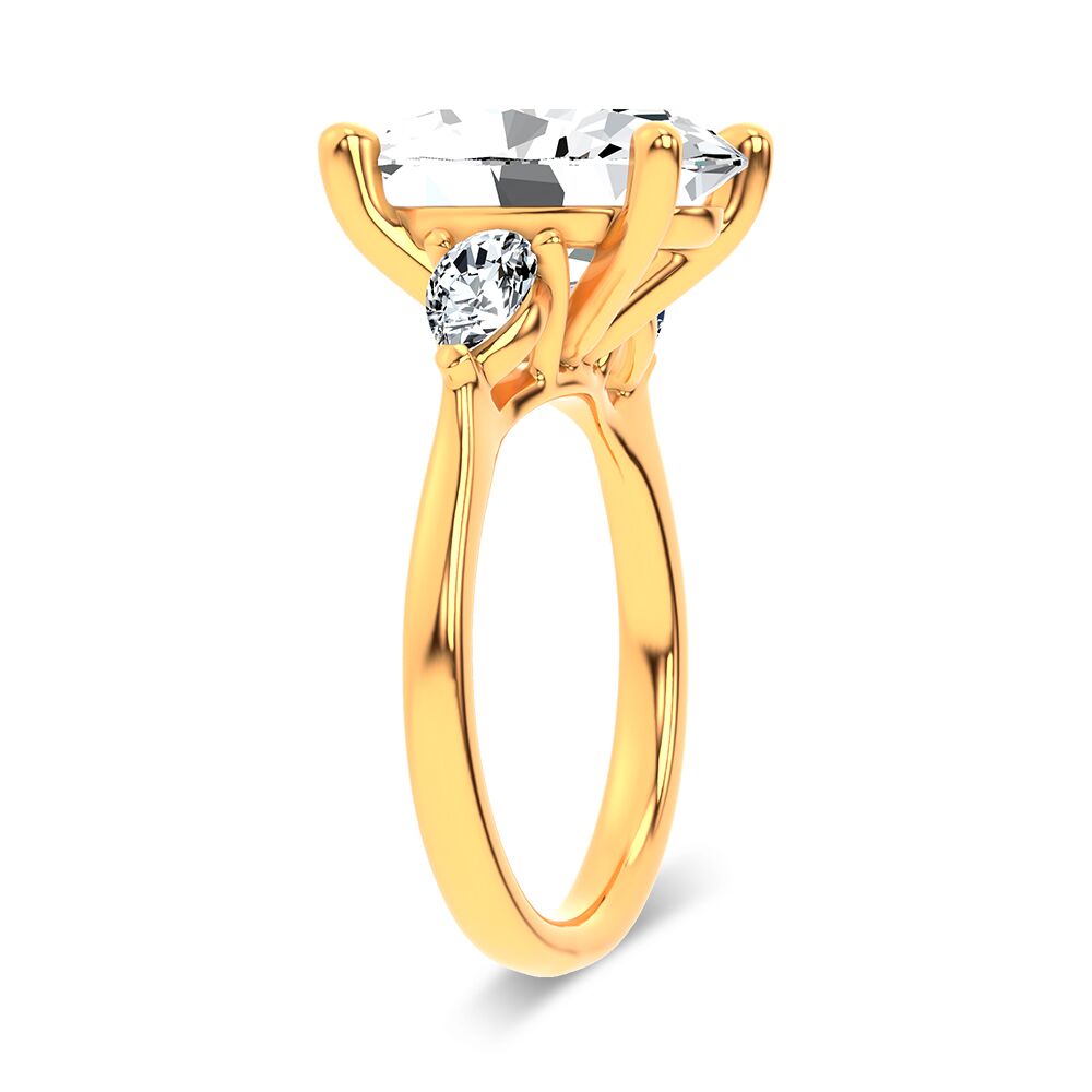 14K 6.61CT Certified Lab Grown Engagement Ring - Image 2