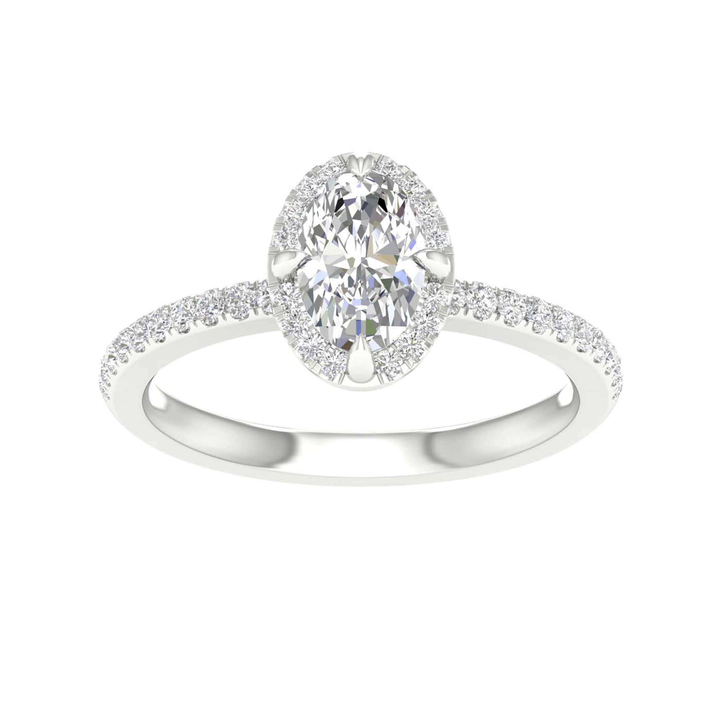 14K 5.00ct Certified Lab Grown Diamond Bridal Ring, image size:2500x2500