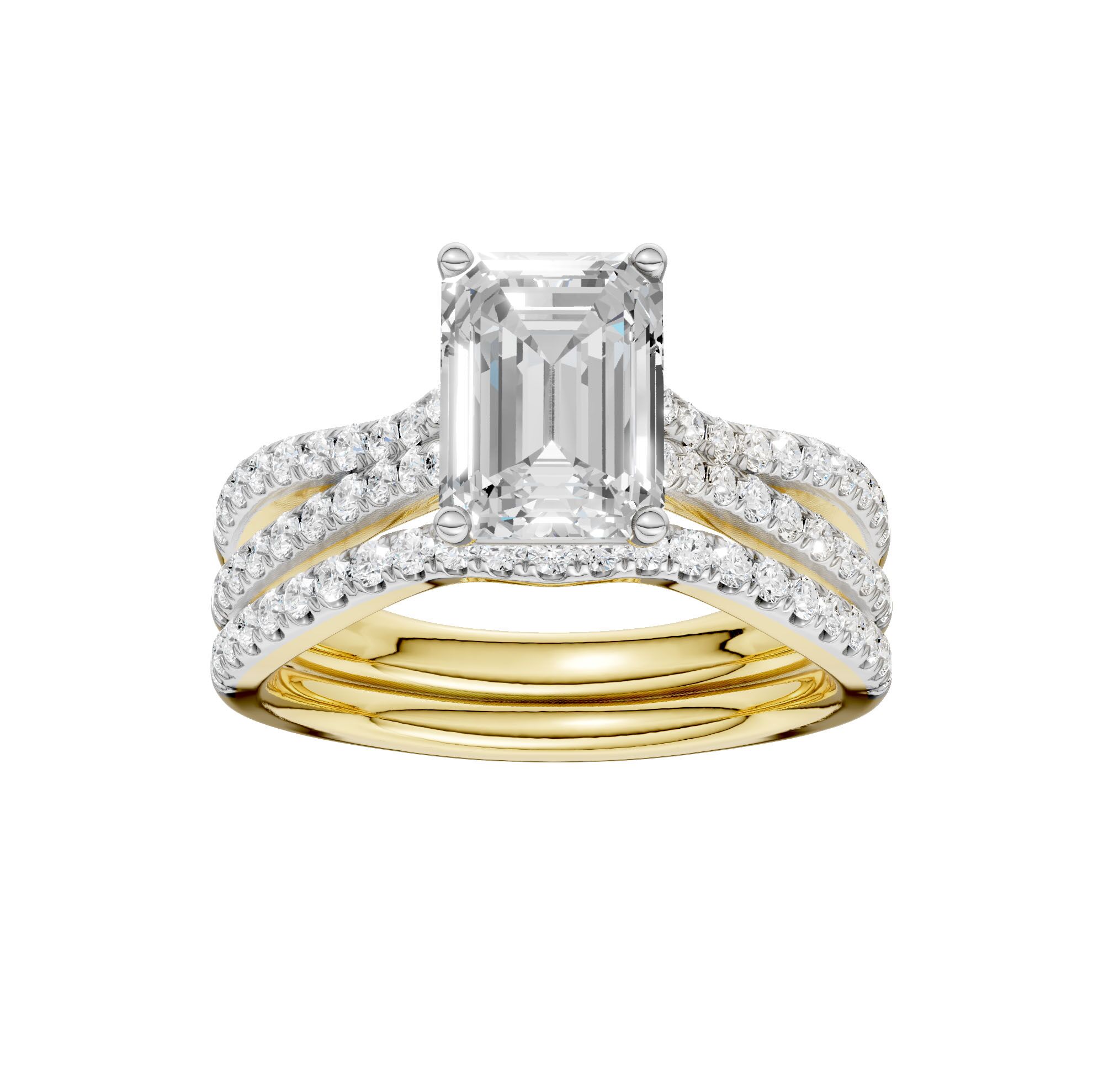 14K 2.40CT Lab Grown Diamond Bridal Set