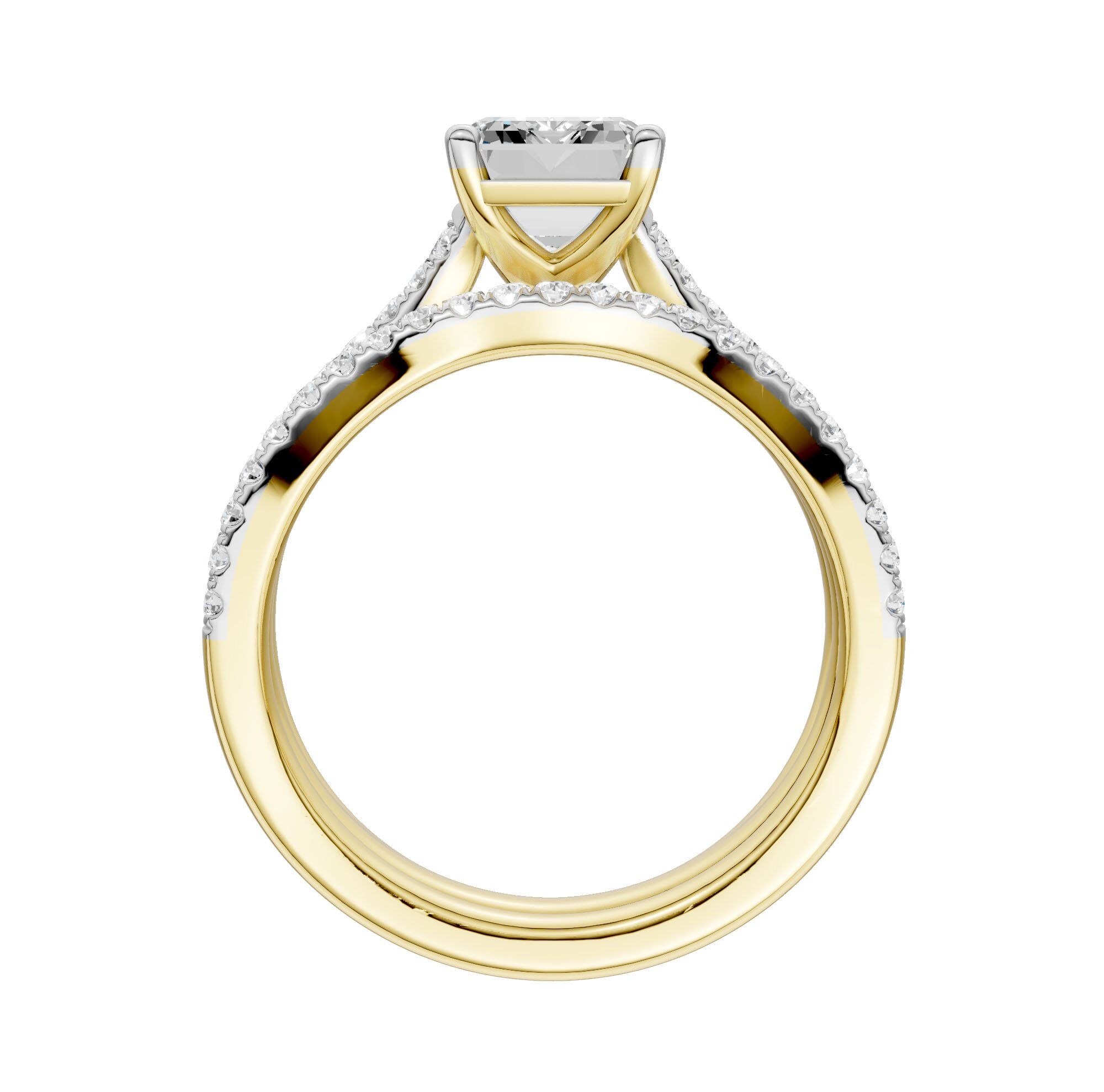 14K 2.40CT Lab Grown Diamond Bridal Set - Image 3